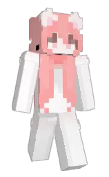 concrete and rose white Minecraft skin — Slim model — first worn by jineYX