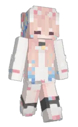 MIERXI's Minecraft skin wearing the Purple Heart cape