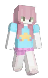 white and blossom Minecraft skin — Slim model — first worn by phdu_btc_22