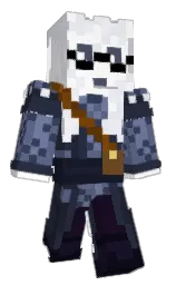 ebony clay and athens gray Minecraft skin — Classic model