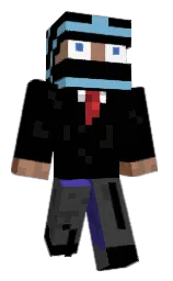 black and sandal Minecraft skin — Classic model — first worn by paket2209