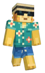 AxelotI's Minecraft skin wearing the Aurora cape