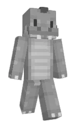 gray and dusty gray Minecraft skin — Slim model — first worn by ReadTheRules