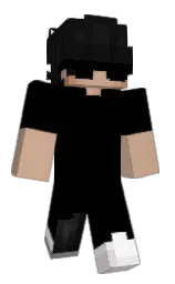 black and sorrell brown Minecraft skin — Slim model