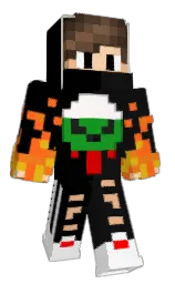 Bidjata's Minecraft skin wearing the 15th Anniversary cape