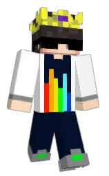 white and tangaroa Minecraft skin — Classic model