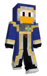 Montox's Minecraft skin wearing the Migrator cape