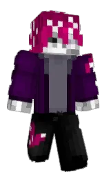 black and mardi gras Minecraft skin — Classic model