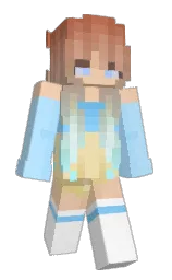 french pass and white Minecraft skin — Slim model — first worn by Xx_KitsuneFox_xX
