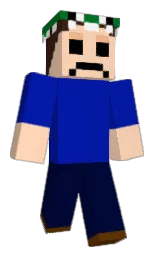 international klein blue and romantic Minecraft skin — Classic model — first worn by dinosaure1004