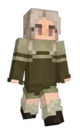 lisbon brown and romantic Minecraft skin — Slim model — first worn by TheVisionaryLua