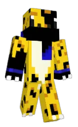 candlelight and black Minecraft skin — Classic model