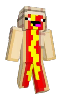 Front of Mlecz's skin