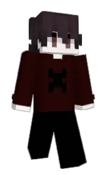 black and wood bark Minecraft skin — Slim model — first worn by uncrust