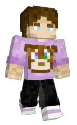 dark ebony and white Minecraft skin — Classic model — first worn by Aevum8