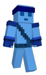 cornflower blue and persian blue Minecraft skin — Classic model