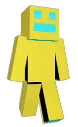 starship and bright turquoise Minecraft skin — Slim model — first worn by Naty_Pro737