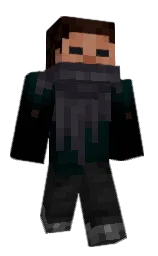 black and baltic sea Minecraft skin — Classic model — first worn by Lenticchie