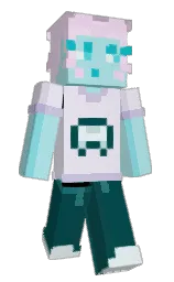 athens gray and powder blue Minecraft skin — Slim model — first worn by DariannaGirl
