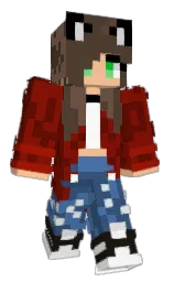 dark burgundy and chambray Minecraft skin — Classic model