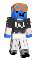 dodger blue and mine shaft Minecraft skin — Classic model — first worn by Fos_Ter53la