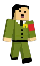 black and cream brulee Minecraft skin — Classic model