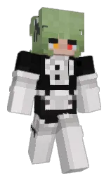 Zephyr7765's Minecraft skin wearing the Purple Heart cape