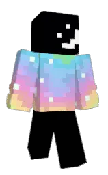 black and kobi Minecraft skin — Classic model