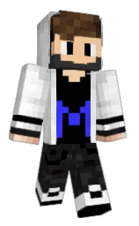 cod gray and white Minecraft skin — Classic model