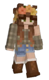 crocodile and cameo Minecraft skin — Slim model — first worn by rainbowsnake_