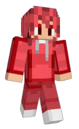 mojo and bright red Minecraft skin — Classic model