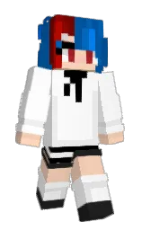 white and romantic Minecraft skin — Slim model — first worn by YUZi_YoKo