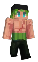 hunter green and fuzzy wuzzy brown Minecraft skin — Slim model — first worn by Yabuxca