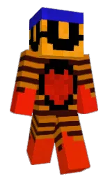 rebel and scarlet Minecraft skin — Classic model — first worn by PMoney178