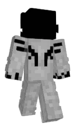 black and silver chalice Minecraft skin — Slim model — first worn by Whispley