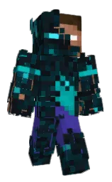 EPOS05's Minecraft skin wearing the Twisted cape