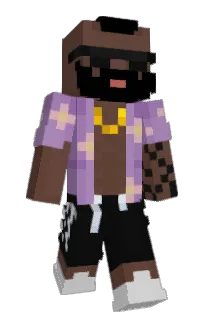 Front of afroamericano's skin
