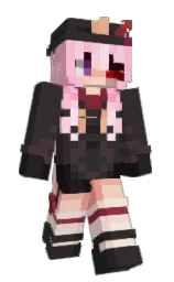 mine shaft and black Minecraft skin — Slim model — first worn by Under_void