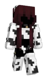 white and mercury Minecraft skin — Slim model — first worn by pepsa4ka
