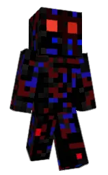black and mahogany Minecraft skin — Classic model — first worn by PlusAlex00