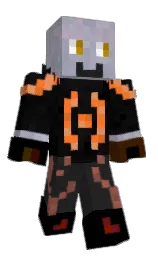 black and mine shaft Minecraft skin — Classic model