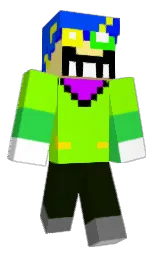 chartreuse and deep fir Minecraft skin — Classic model — first worn by ZYGEPLAYZ155