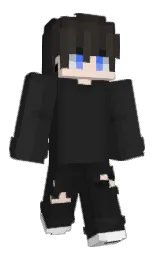 Netware's Minecraft skin wearing the Migrator cape