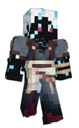 black and woodsmoke Minecraft skin — Classic model