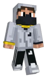 ghost and cadet blue Minecraft skin — Classic model