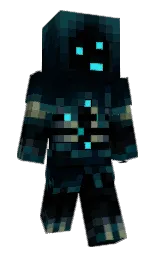 black and ebony Minecraft skin — Slim model — first worn by anar0s