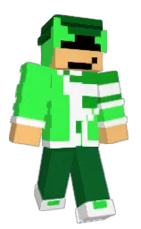 black and white Minecraft skin — Classic model — first worn by upqgg