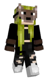 black and olive Minecraft skin — Classic model — first worn by Lucy2297