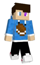 black and chalky Minecraft skin — Slim model