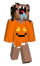 blaze orange and sandal Minecraft skin — Slim model — first worn by _0opsie